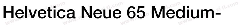 Helvetica Neue 65 Medium字体转换